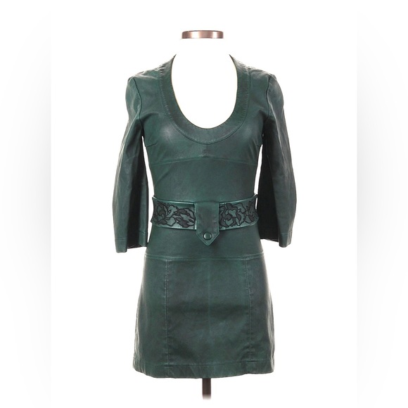 RARE La Perla Lambskin Minidress, XS-XXS - Picture 2 of 12